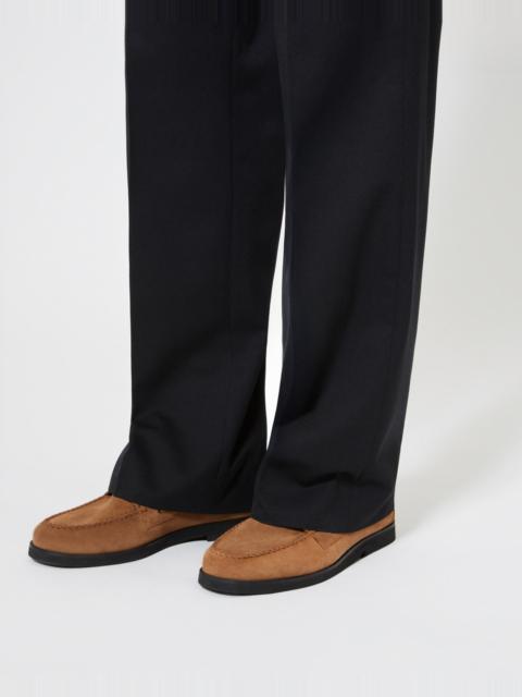 The Kooples COGNAC SUEDE LOAFERS