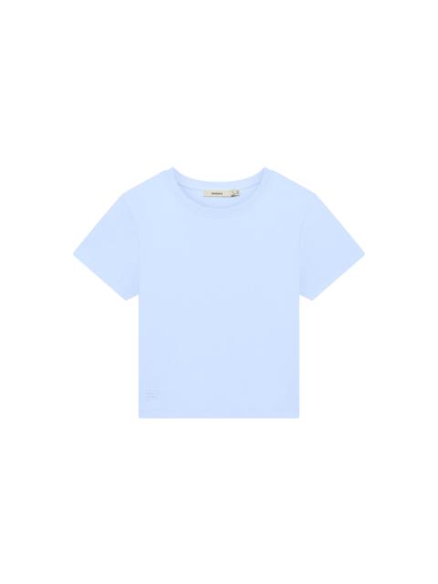 PANGAIA Womens Cropped T-Shirt - Wildflower Blue