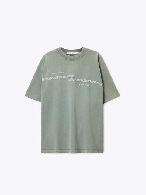 Alexander Wang mirrored logo tee
