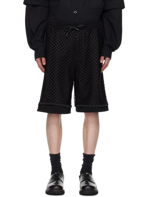 JUUN.J mesh-overlay bermuda shorts