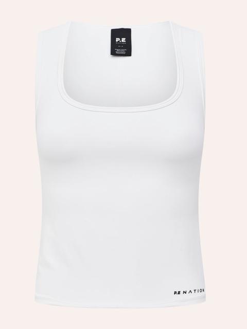 P.E NATION REFINE SCOOP TANK IN WHITE