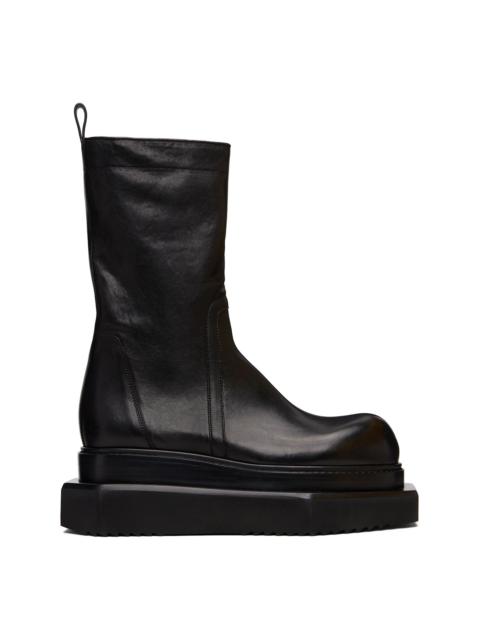Rick Owens Black Concordians Zipped Turbo Cyclops Boots
