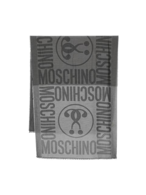 Moschino Quilted Monogram-Jacquard Scarf