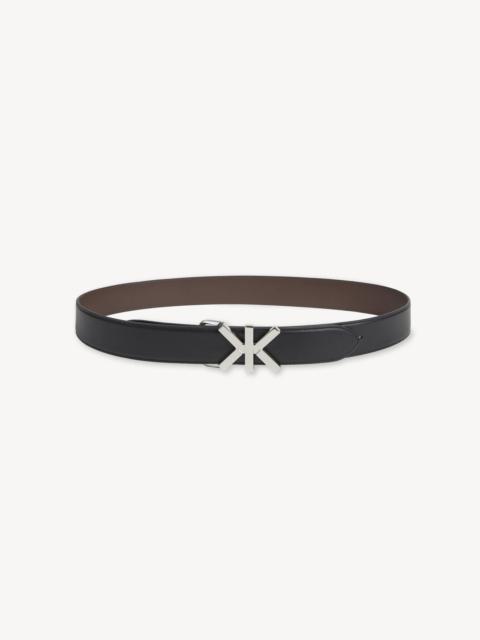 KENZO 'KENZO Double K' reversible belt in leather
