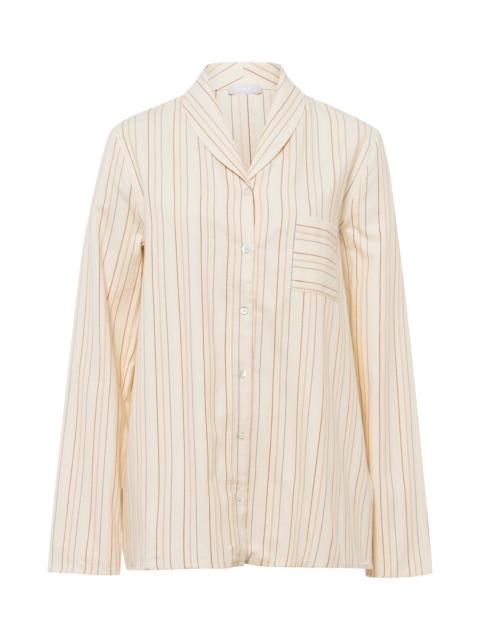 HANRO Loungy Nights Shawl Collar Cotton Shirt
