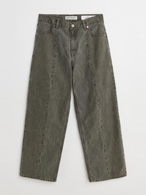 Our Legacy Fatigue Cut Olive Pigment Coated Weave
