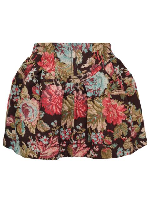OPEN YY Mini Floral Wire Skirt