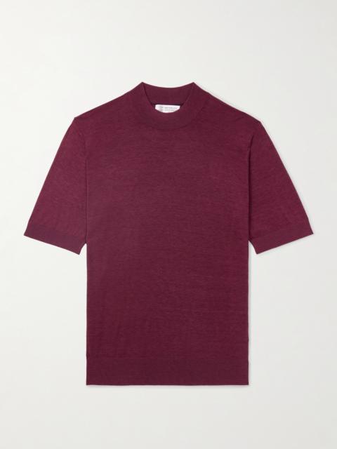 Brunello Cucinelli Silk and Cotton-Blend T-Shirt