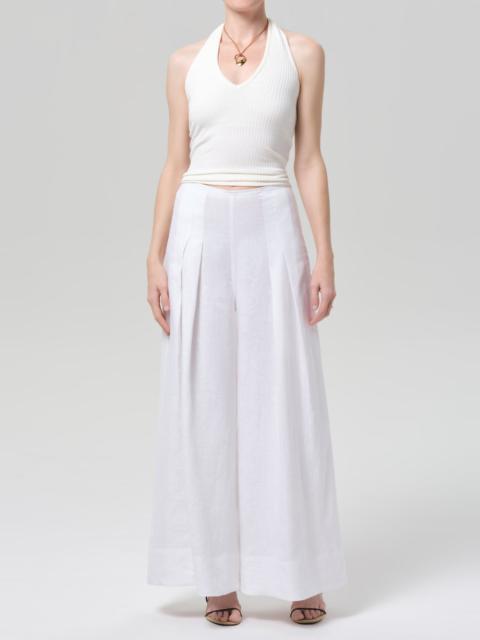 Citizens of Humanity Riviera Cropped Palazzo In White