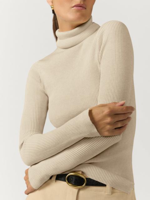 BROCHU WALKER The Noel Ribbed Turtleneck