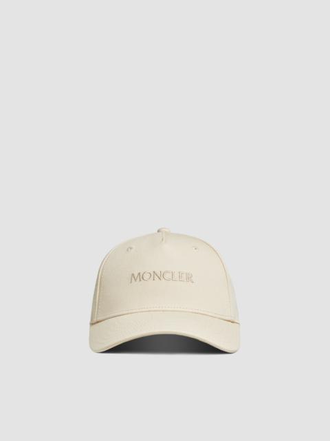 Moncler Embroidered Logo Gabardine Baseball Cap