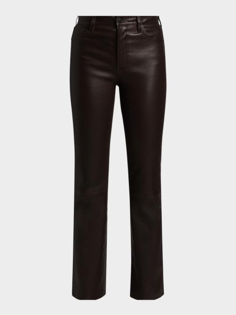 FRAME The Leather Reboot Crop Jeans