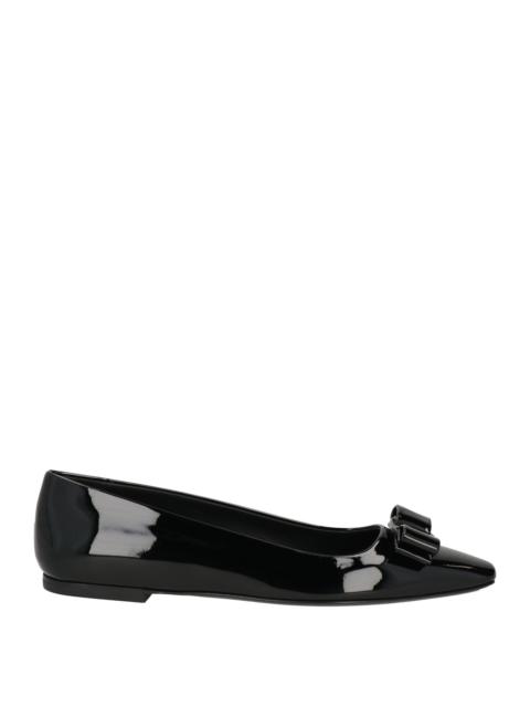 FERRAGAMO Black Women's Ballet Flats