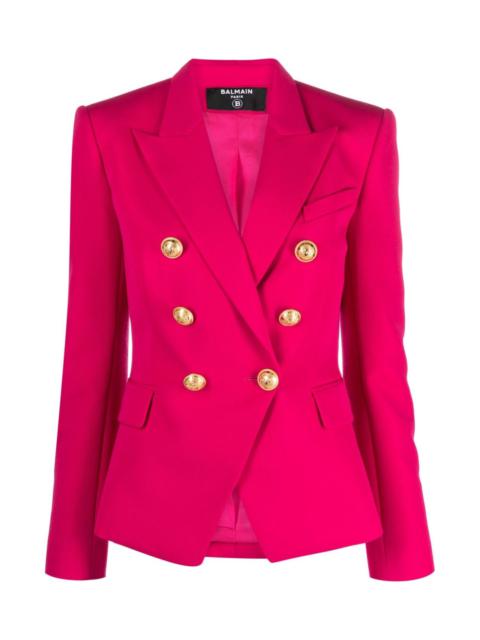 Double-breasted wool blazer