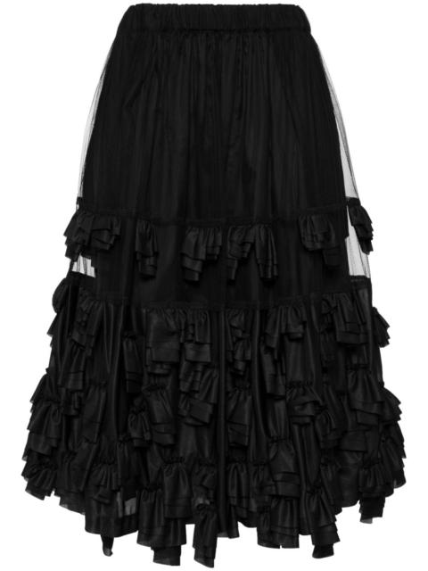 BLACK COMME des GARÇONS ruffled tulle skirt