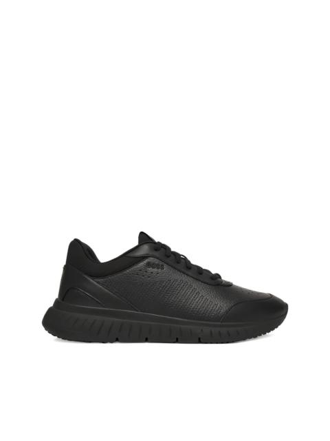 HUGO titanis perforated trainers
