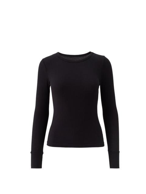 MELISSA ODABASH EXCLUSIVE CHARLIE BLACK LONG SLEEVE TOP