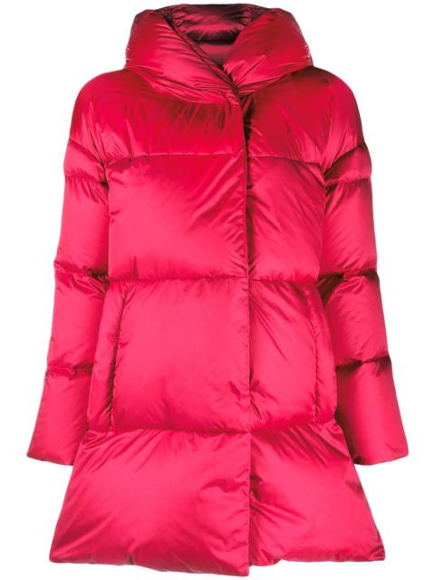 Herno Globe A-shape satin-effect coat