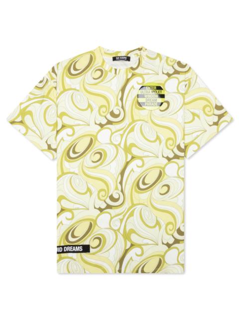 Raf Simons Yellow & Green Printed T-Shirt