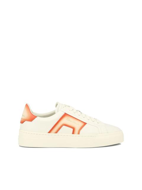 Santoni contrast-panel sneakers