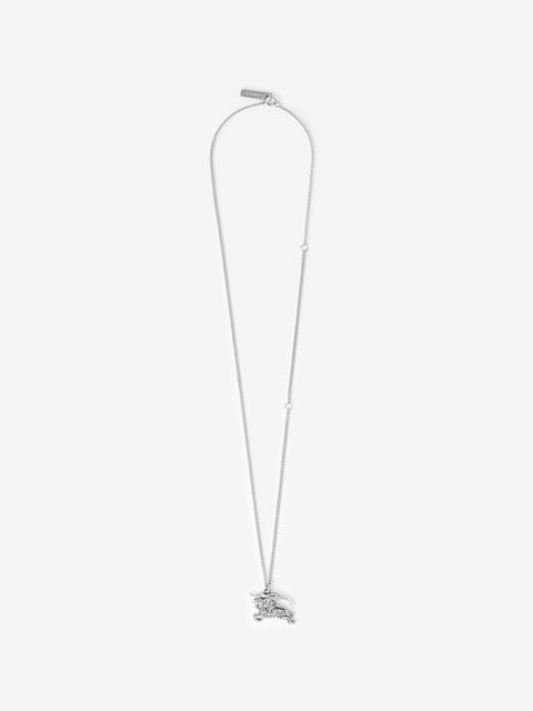 Burberry EKD Palladium-plated Chain Necklace