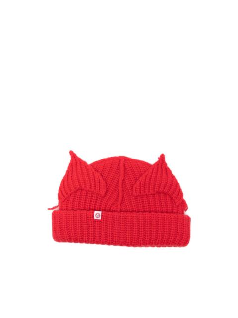 CHARLES JEFFREY LOVERBOY chunky-ears beanie hat