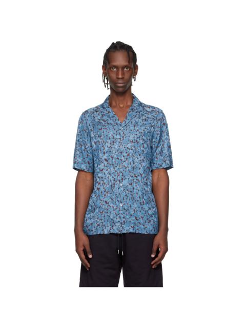 Dries Van Noten Blue Floral Shirt