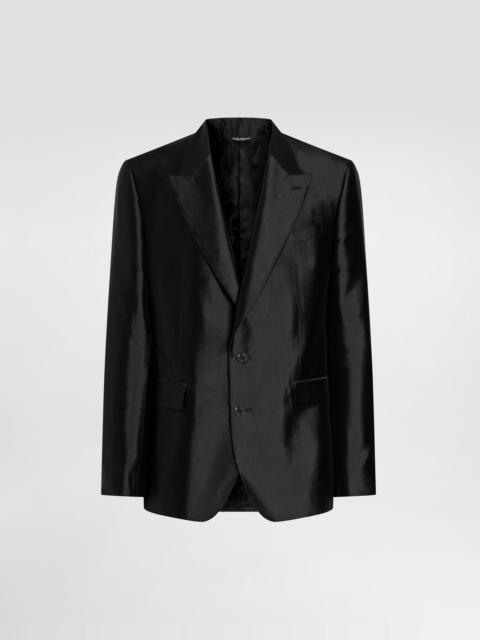 Dolce & Gabbana Sicilia light single-breasted mikado silk jacket