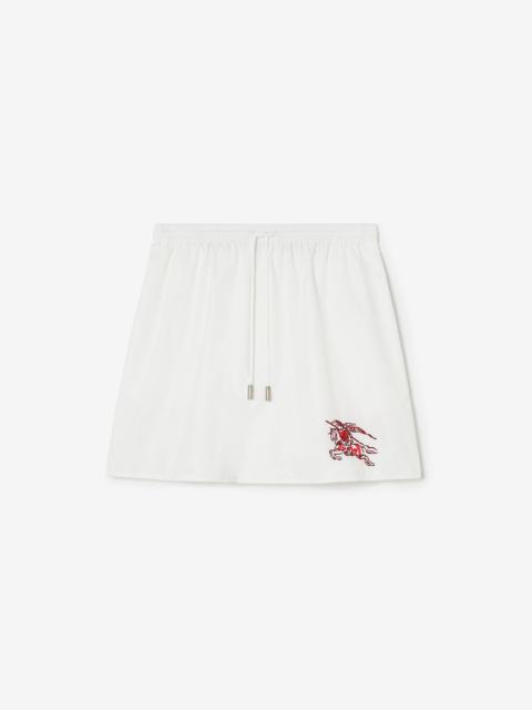 Burberry Heart Knight Cotton Mini Skirt