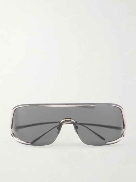 Loewe Signature D-frame Silver-tone Sunglasses