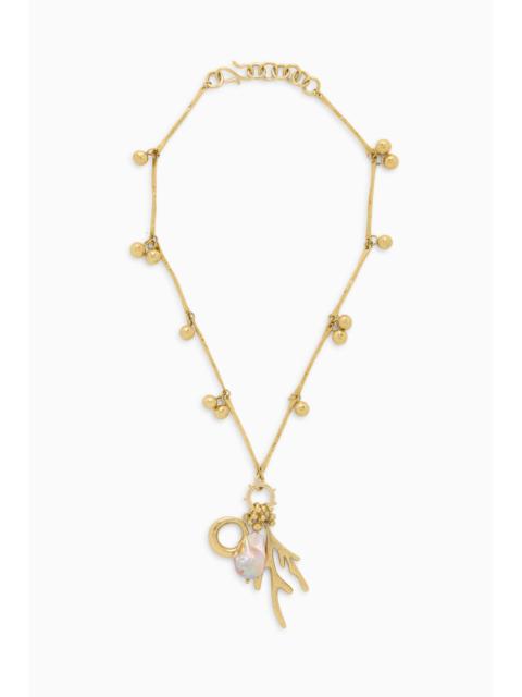 ULLA JOHNSON Petrina Mix Motif Coral Necklace