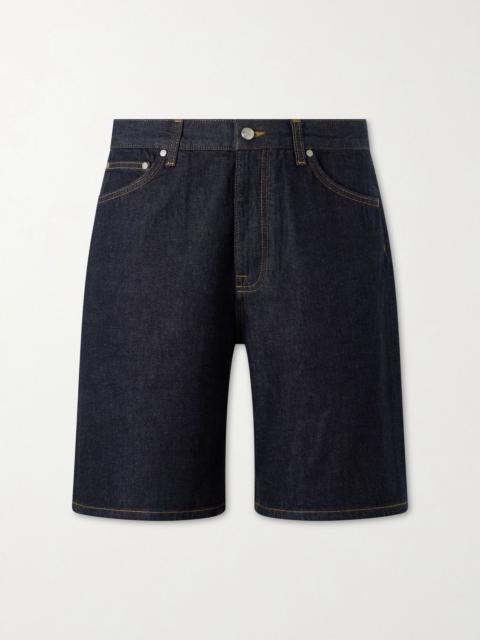 NN07 Otis Straight-Leg Organic Denim Shorts Blue