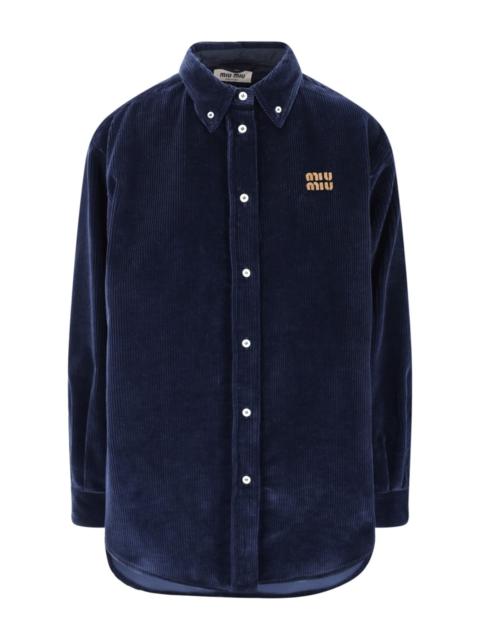 LOGO CORDUROY SHIRT