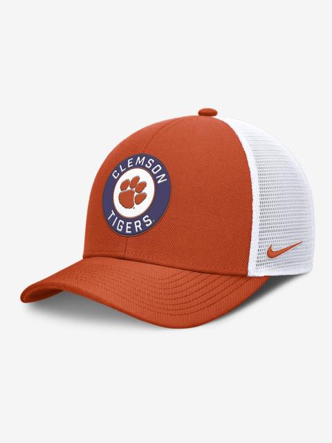 Nike Clemson Primetime Rise Men's Nike Dri-FIT College Trucker Adjustable Hat