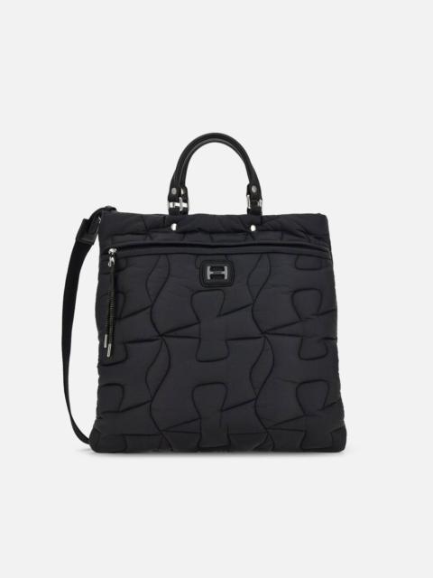 HOGAN Quilted Shopping Bag Black