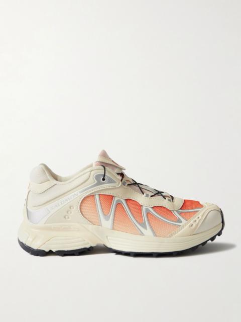SALOMON XT-Whisper rubber-trimmed ombré mesh sneakers Cream