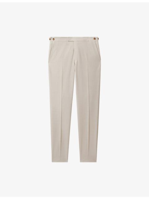 REISS Belmont Slim-Fit Straight-Leg Stretch Wool-Blend Trousers
