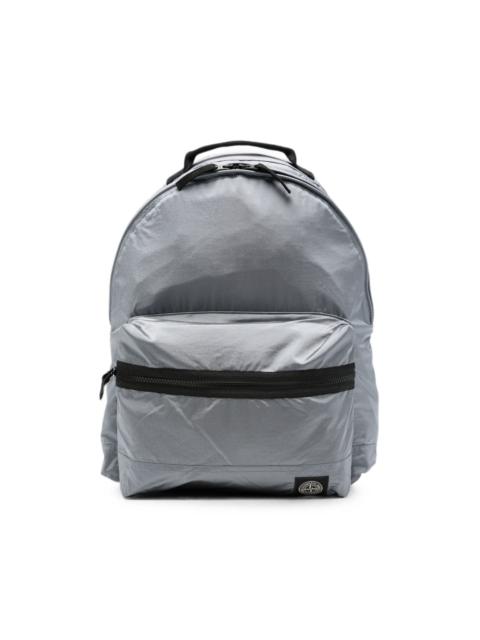 Stone Island logo-patch zip-around backpack