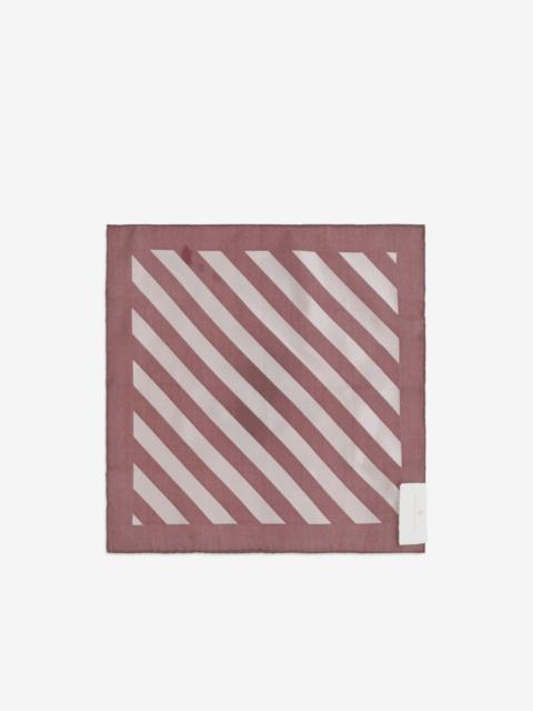 Brunello Cucinelli diagonal-stripe silk pocket square