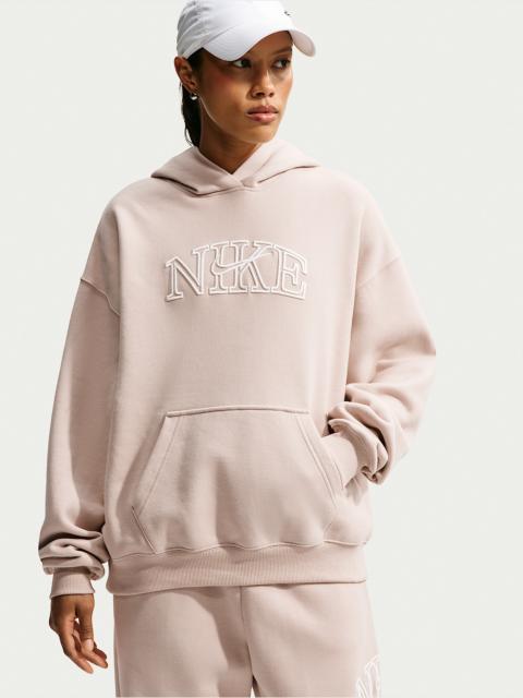 Nike Nike Studio Fleece Medium Weight Women's Oversized Pullover Logo Hoodie