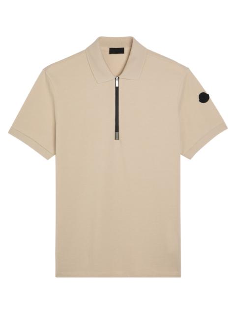 Moncler Moncler Half-zip Piqué Cotton Shirt