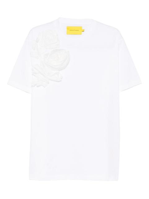 MARQUES’ALMEIDA flower-appliqué T-shirt