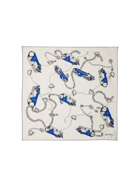 Burberry Knight hardware-print scarf