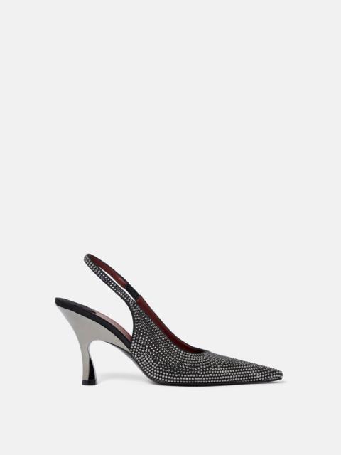 Stella McCartney Elsa Crystal-Embellished Slingbacks