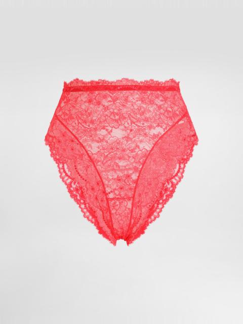 Dolce & Gabbana High-waisted lace briefs