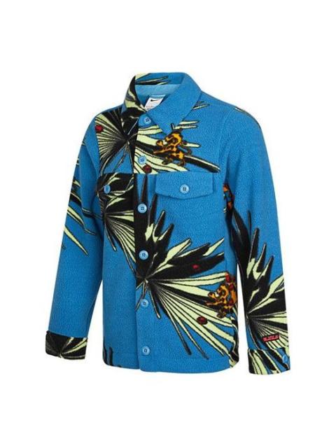 Nike Nike Funny Pattern Stay Warm lamb's wool Jacket Blue DA6708-469