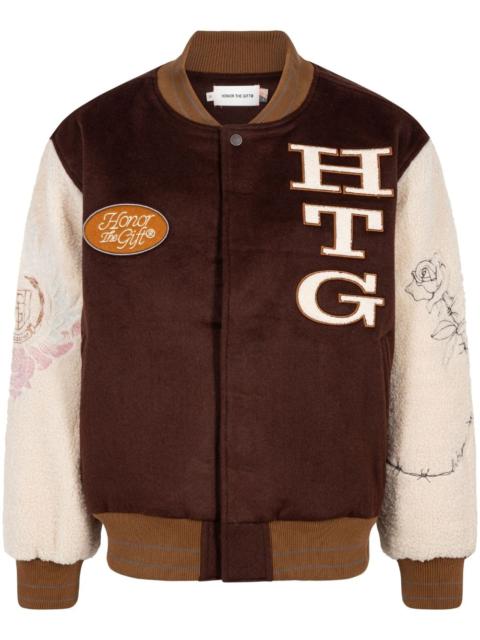 HONOR THE GIFT Letterman varsity jacket