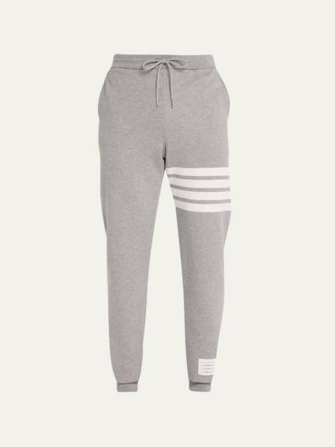 Thom Browne Men's Classic Drawstring Sweatpants with Stripe Detail