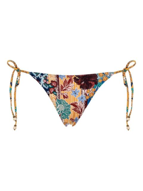 Agua by Agua Bendita Alegria patchwork-print bikini bottoms