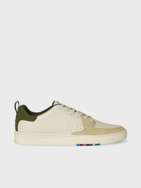 Paul Smith Ecru and Khaki 'Cosmo' Trainers